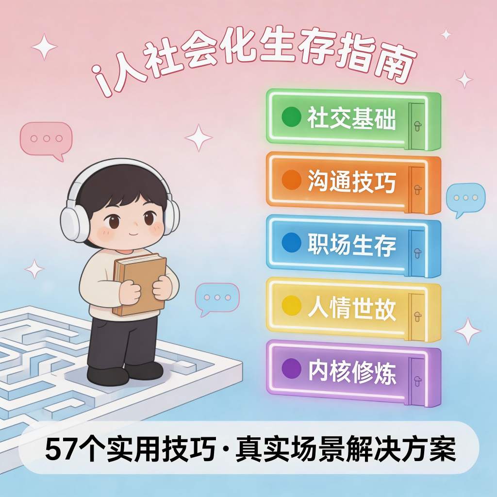 i 人社会化指南：内向者如何不内耗地融入社交