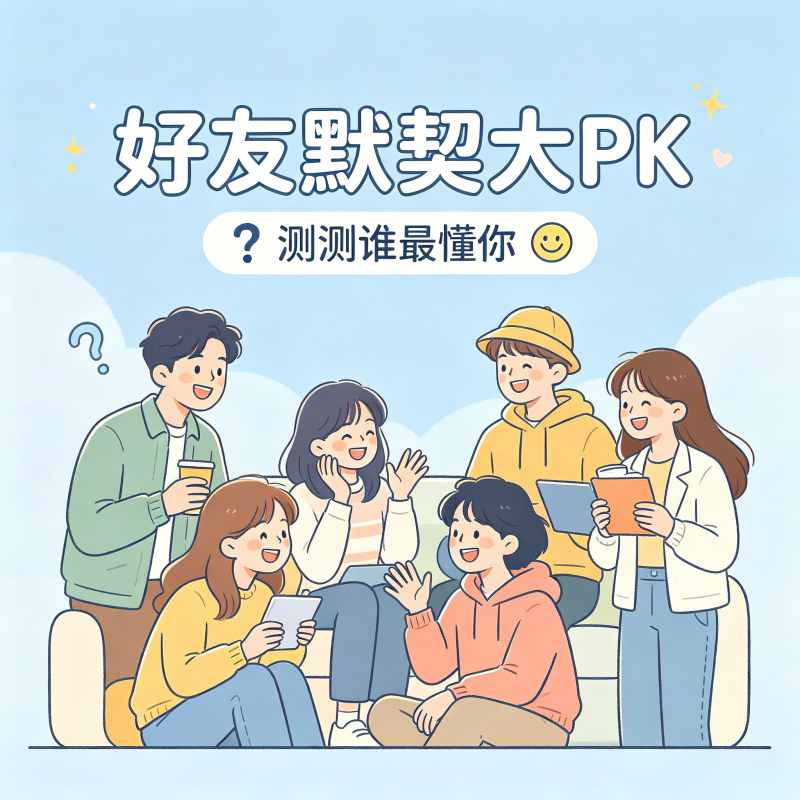 好友默契度测试：你们的友谊含金量有多高？